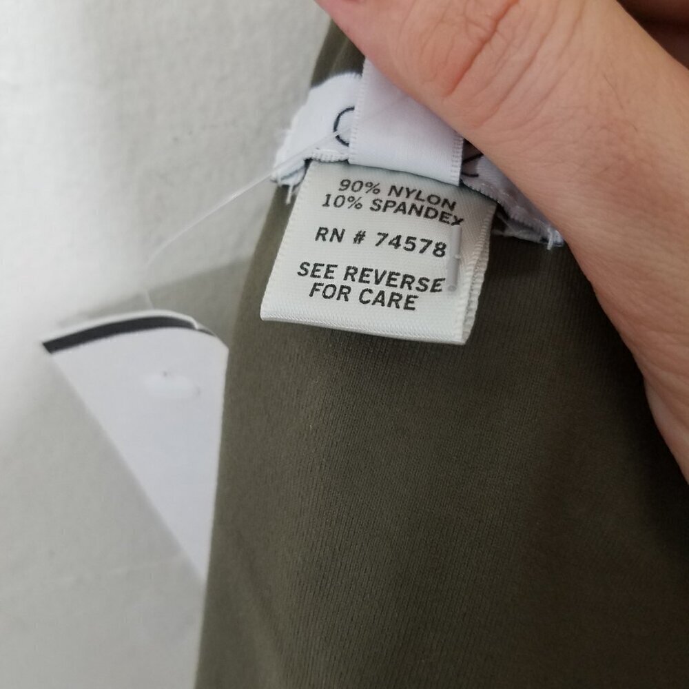NWT Cache Strapless Top Olive Green Size M - Picture 5 of 6